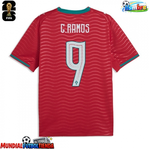 Camiseta Portugal Goncalo Ramos #9 Primera Equipación Replica Mundial 2026 mangas cortas